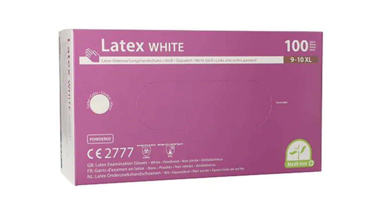 Einweghandschuhe Latex (100er Packung) 